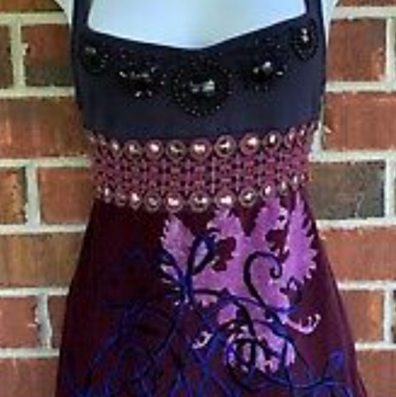 Free People Velvet/cotton BOHO dress - Picture 11 of 13